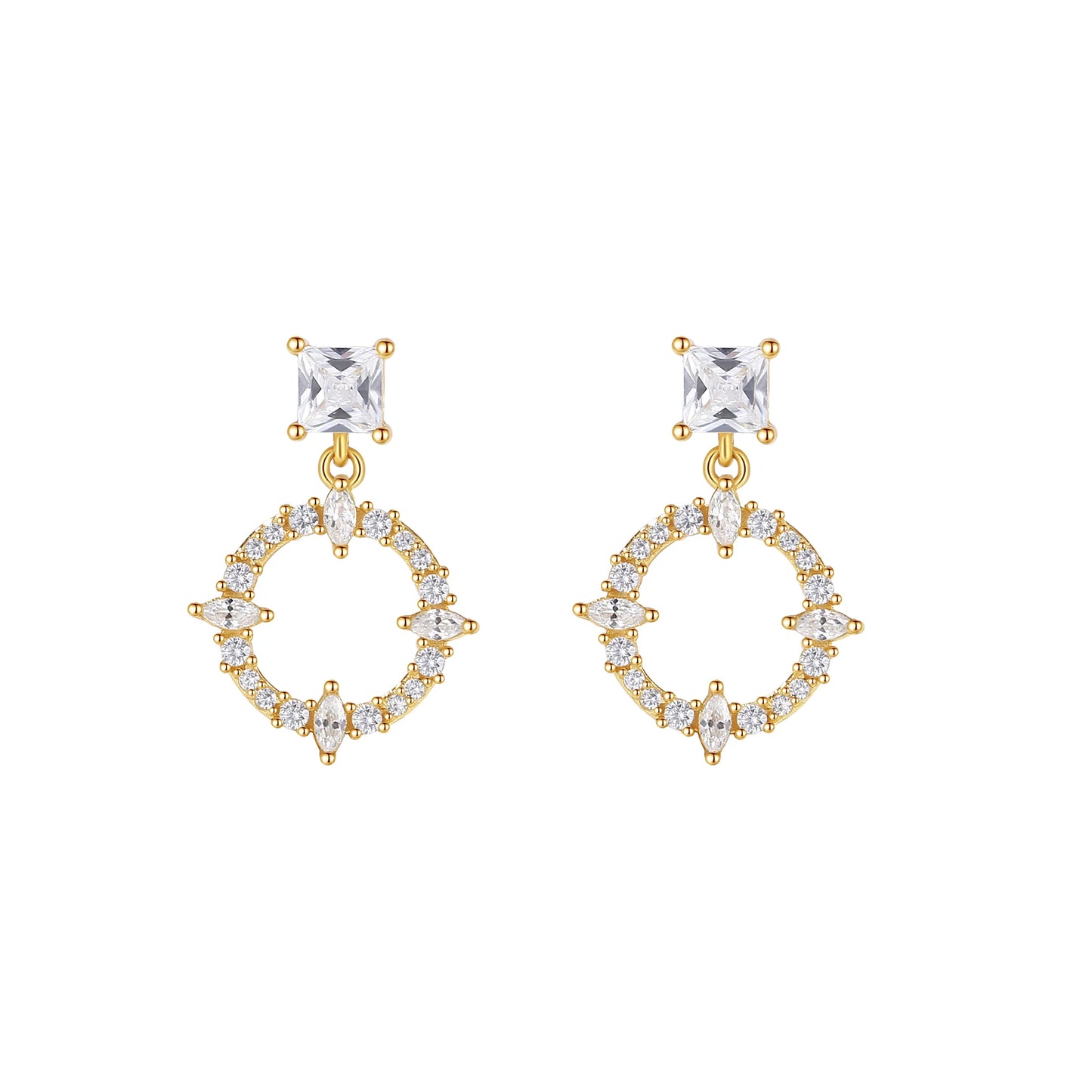 Glimmer Dangle Studs