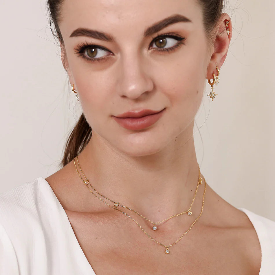 Sterling Sparkle Beaded Necklace