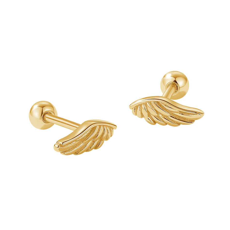Dainty Wings Stud Earrings