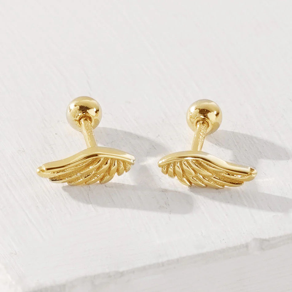 Dainty Wings Stud Earrings