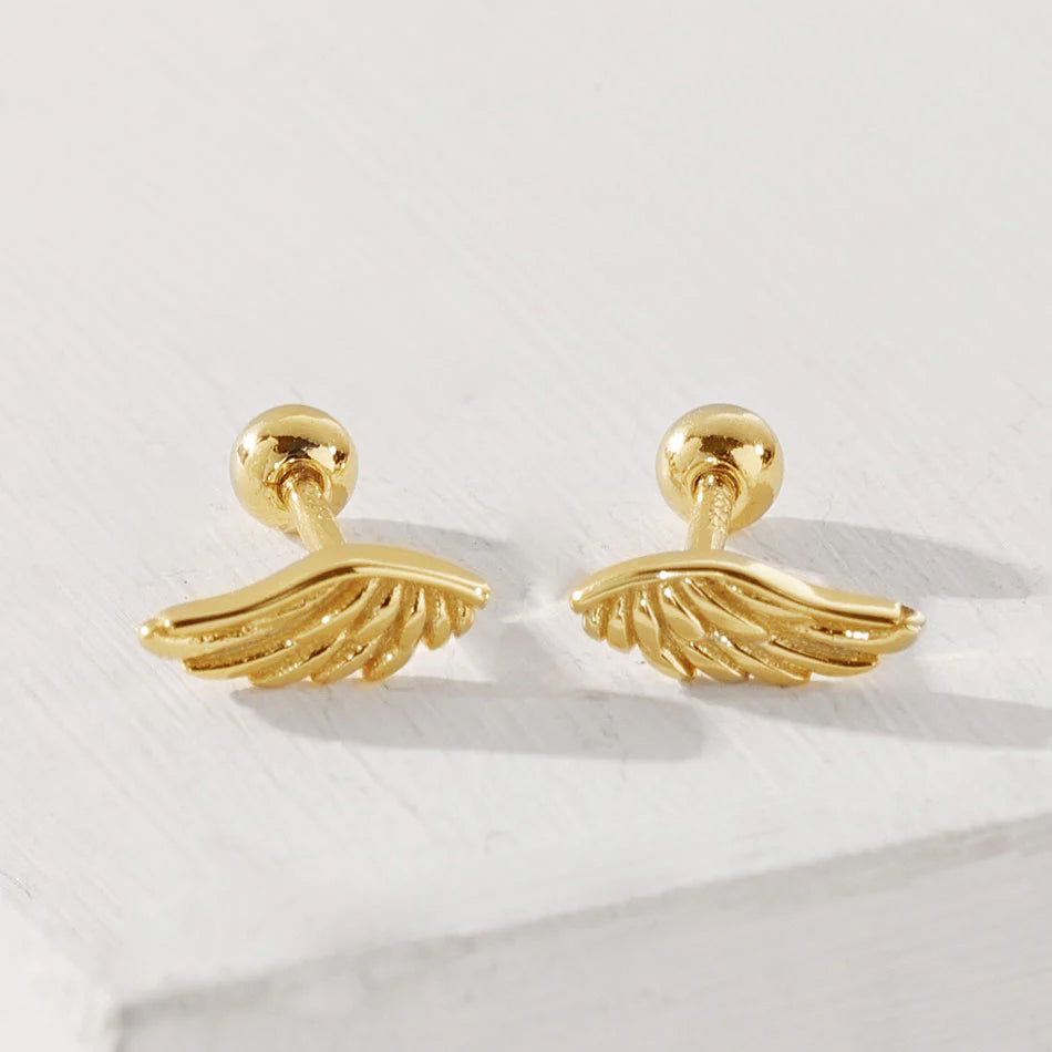 Dainty Wings Stud Earrings