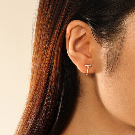 Zirconia Curve Hoops
