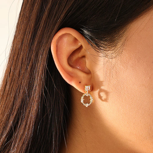 Glimmer Dangle Studs