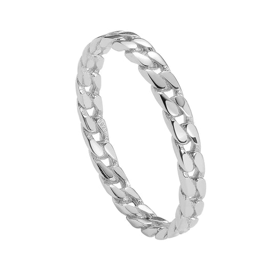 Sleek Silver Minimalist Ring