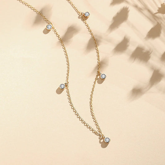 Sterling Sparkle Beaded Necklace