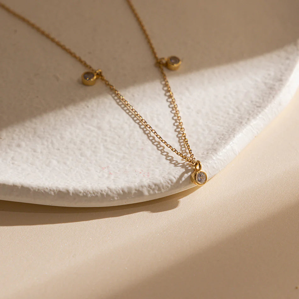 Sterling Sparkle Beaded Necklace